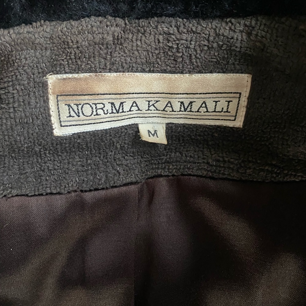 Vintage Rare Norma Kamali Robe Style Coat with Shawl Collar - Picture 6 of 8